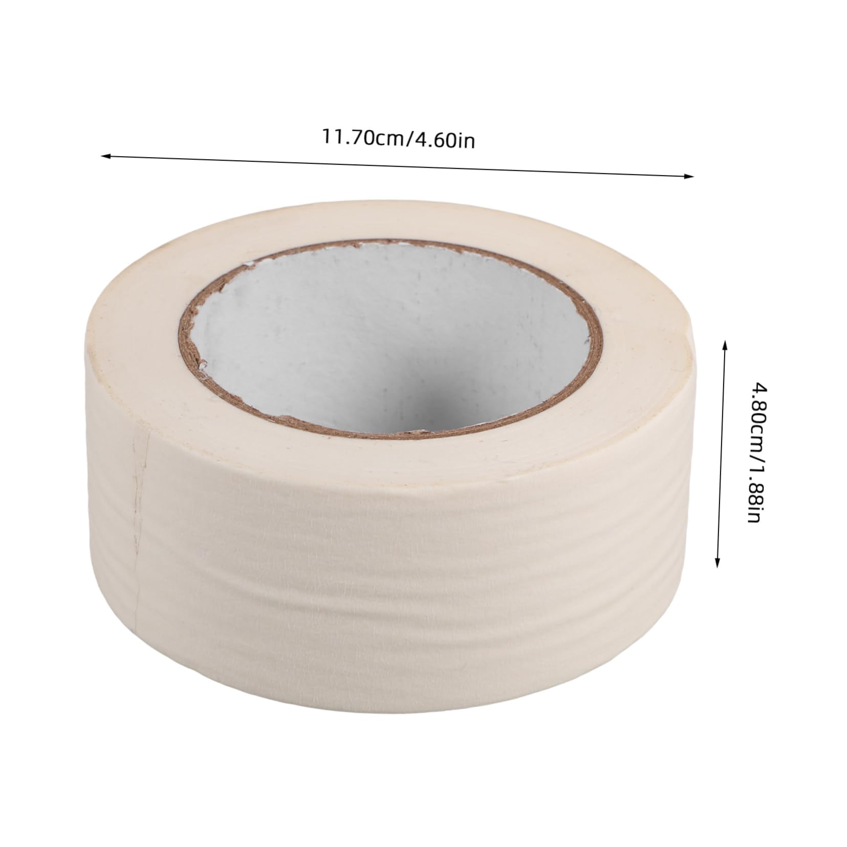 NAMOARLY 50m Roll Masking Tape for General Purpose Painting Automotive Paint Masking Tape Self Adhesive Masking Tape Writable Surface Resistant Wear White Painters Tape