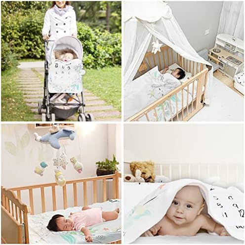 Rightwell Baby Blanket Baby Monthly Milestone Blanket for Boys Girls, Baby Milestone Blanket Unisex Printed Growth Soft Blankets with 2 Felt Photo Frame Newborn Gift track Age Growth