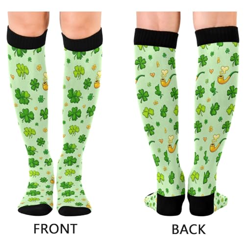 Image of Wusikd Halloween Black Cat Compression Socks for Women and Men Circulation Pumpkin Long Socks for Athletic Running 1