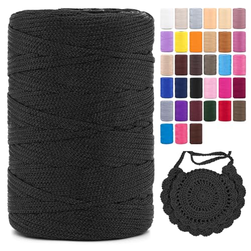Polyester Macrame Cord 3mm X 246 Yards,Colorful...