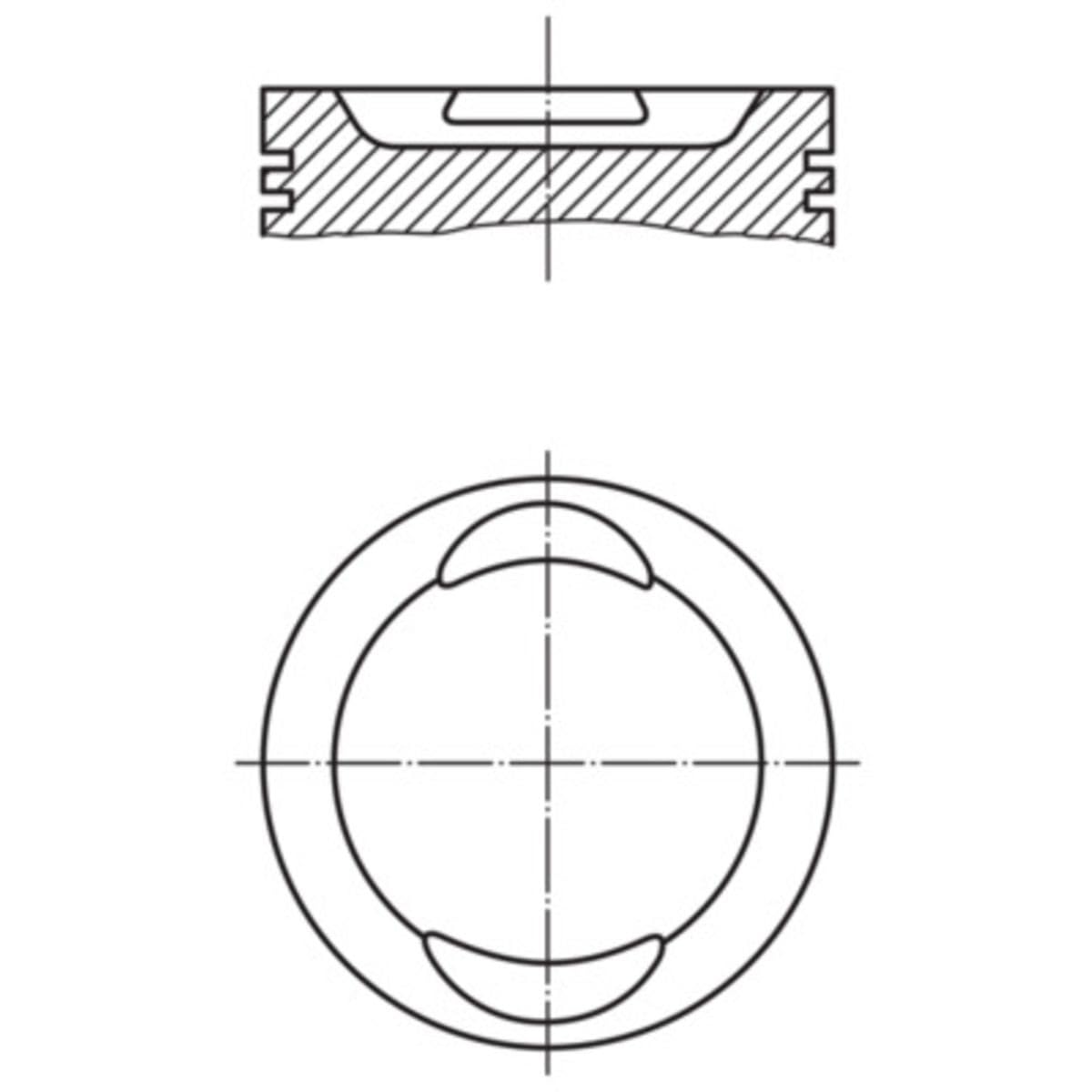 Mahle Original 009 41 00 Pistone