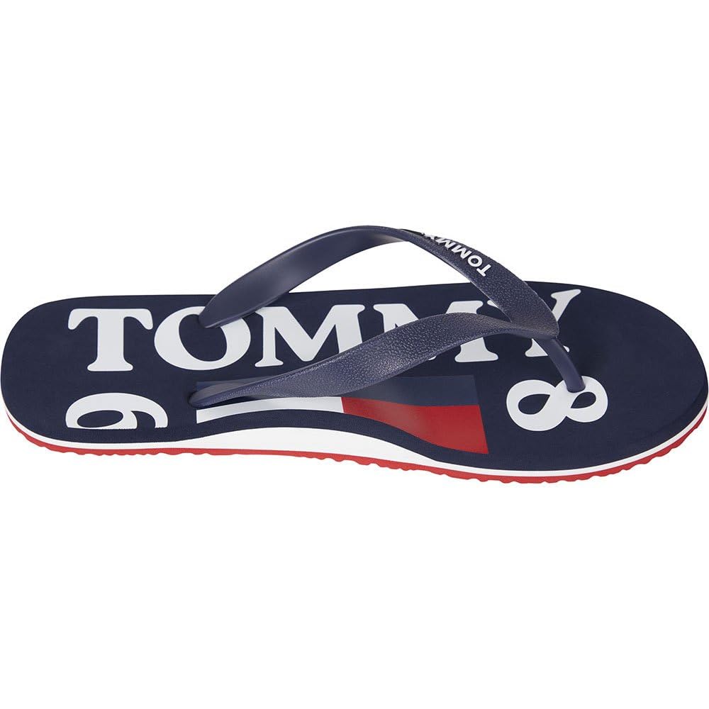 Tommy Jeans Chanclas zapatilla de mar piscina chanclas ropa de playa encaje de goma artículo EM0EM01000 tanga de goma para hombre playa