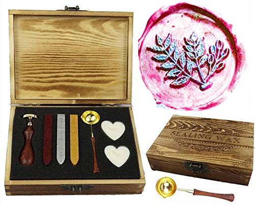 Coffret cadeau de tampons de cire Neemleaf pour décoration d'emballage et sceaux