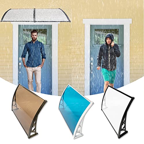 Qutech Marquesina De Ventana Moderno De 60x100 Cm, Toldo De Puerta De Entrada Al Aire Libre De 120x200 Cm, Cubierta De Lluvia Grande, Soporte De Carga: 100 Kg Se Puede Personalizar Cover