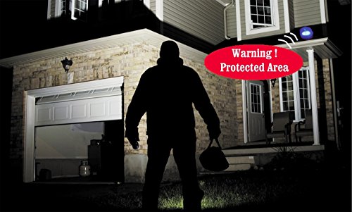 Solar Powered Motion Sensor Detector Alarm