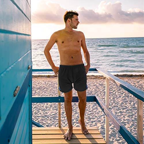 VALICLUD Calção de Banho Masculino de Poliéster de Secagem Rápida Calção de Banho para Menino Piscin