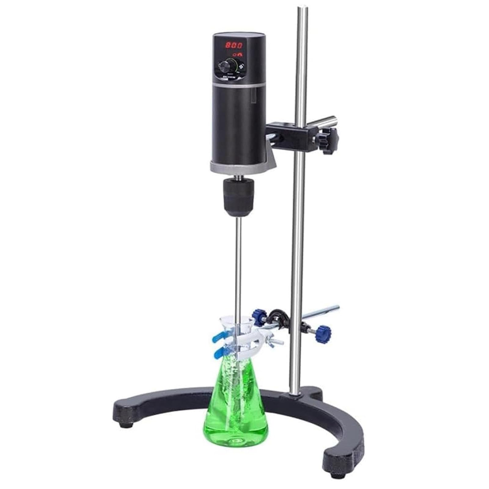 Lab - Agitador digital superior, 20-60L opcional, 100-2000 RPM, para experimentos de mezcla sólido-líquido