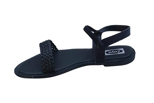 Zoya Foot Collection Synthetic/Rexin Slip on Casual Flat Sandals for Womens/Girls