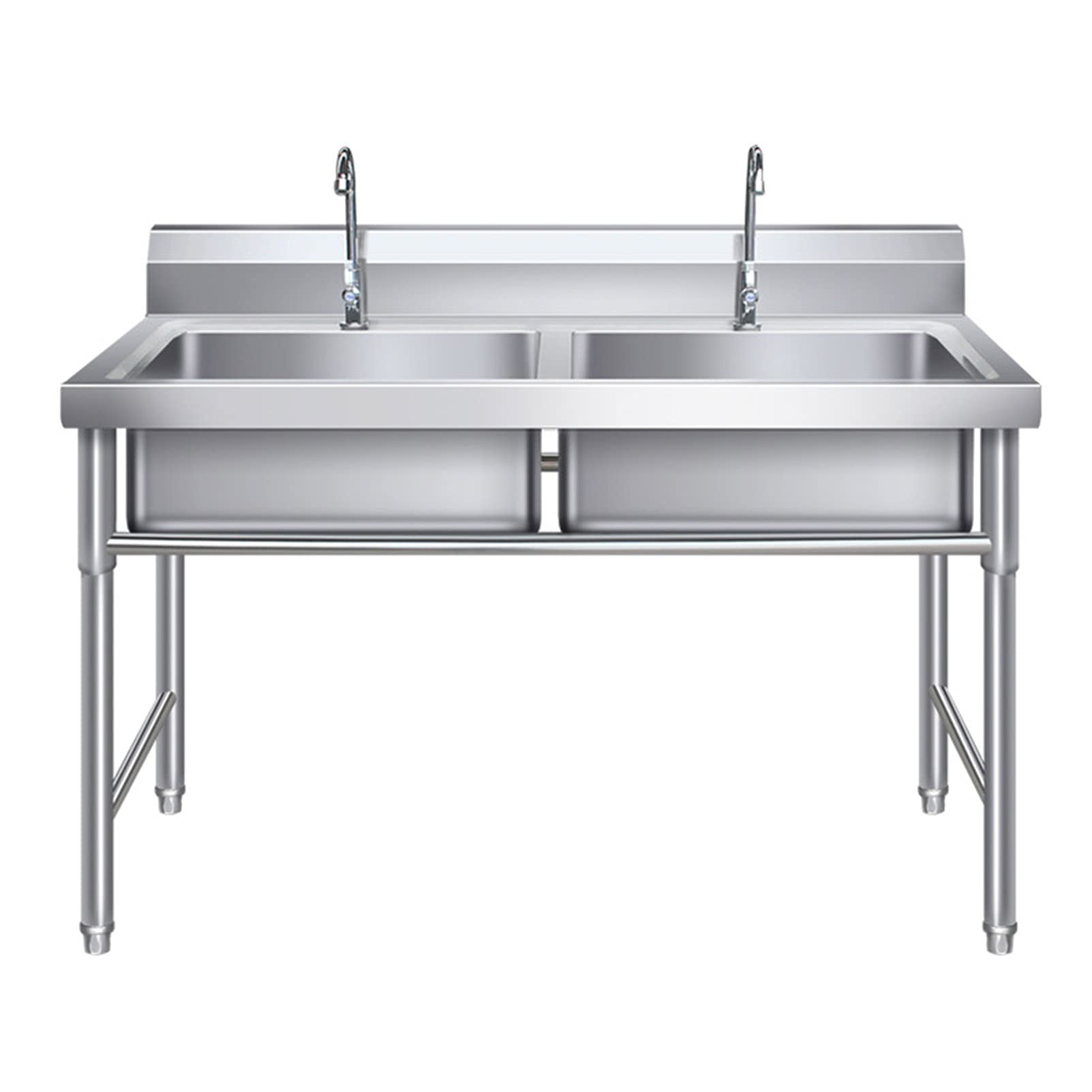 Lavello da Cucina, Lavello in Acciaio Inox, Lavello con Staffa Stabile E Durevole. Lavello Singolo E Doppio, Utilizzato in Bar, Ristoranti, Bagni/Stile Spesso/120 * 60 *