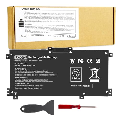 Fancy Buying LK03XL Battery for HP Envy X360 Convertible 15m-bq1xx 15m-bp0xx 15-cr0xxx 15-bq2xx 15-cp0xxx 15t-cn 17-ae1xx 17m-ae011dx 17m-ce0013dx 17t-ce100 L08855-856 l0928-855