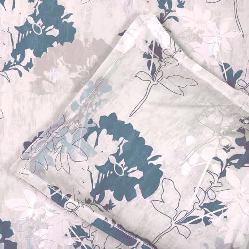 Image of Cloth Fusion Cotton Feel Pillow Covers Set of 2 with Envelope Closure (17X27 Inches, Silver Leaf)