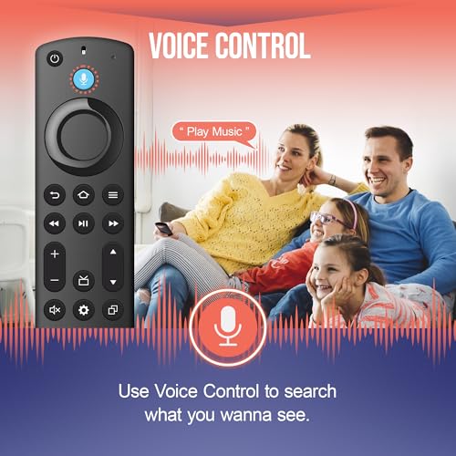 Image of Replacement Firestick Remote Control Fit for Fire Smart TV Stick 4K MAX /4K (1st /2nd Gen), TV Stick 2nd Gen /3rd Gen /Lite /HD, TV Cube (1st /2nd /3rd Gen),Smart TV (3rd Gen)