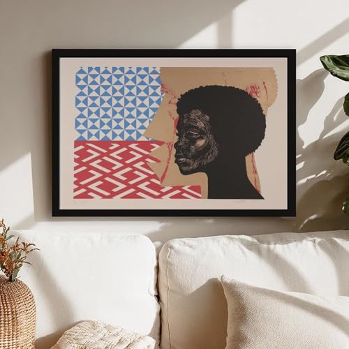 Elizabeth Catlett Roots impression giclée toile cadre suspendu - 7