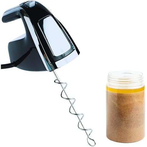 Bettr Studios Peanut Butter Stirrer – Peanut Butter Mixer Tool for Most Powered Hand Mixers and Drills – Nut Butter Mixer Electric Attachment for Peanut Butter, Almond Butter, Cashew Butter