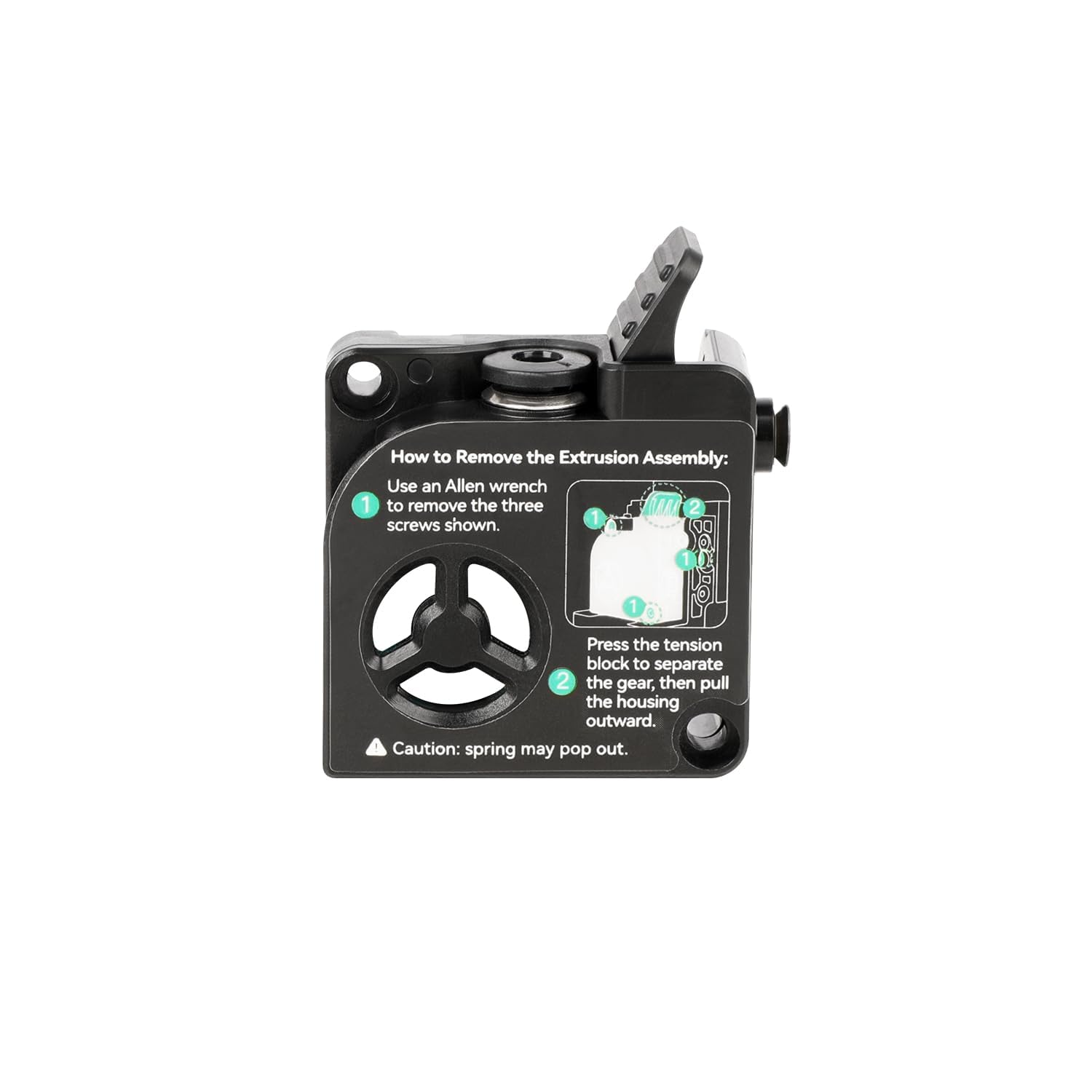Pièce Imprimante 3D Creality K2 Plus – Cache Avant Pour Extrudeuse