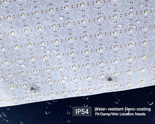 Image of Flexible LED Backlight Sheet 6000K White,IP54 Waterproof,19.3 x 9.6inch=36W, CRI>95, dimmable, linkable, cuttable Soft Light Sheet for Translucent countertop Wall Interior Space [4 Sheets]