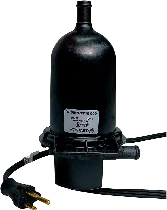 ***ORIGINAL*** HOTSTART Engine Heater TPS051GT10-000 - Coolant preheater | 120v kW: 0.5 – AMPS: 4.2 – 60Hz | ON: 100°F (38°C) – OFF 120°F (49°C)