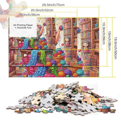 Puzzle de 1000 piezas Ewing Lady, juego educativo idóneo para regalar a mayores de 12 años 5