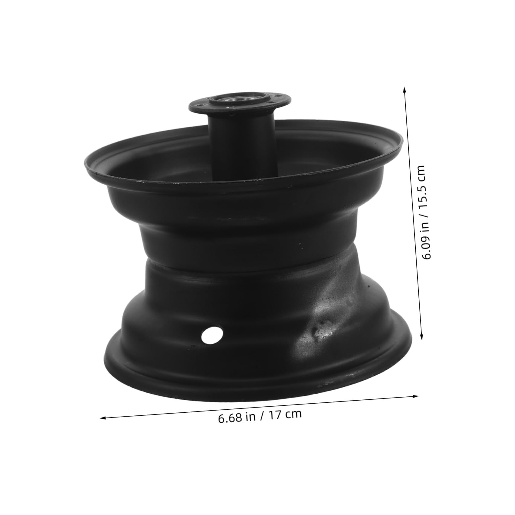 CALLARON Mozzo Ruota Anteriore per Scooter Elettrico, Mozzo Disco Freno 6 Bulloni, Cerchio 10x6006, Ferro, Nero, per Moped e Scooter Elettrico, Guida Urbana e Avventura