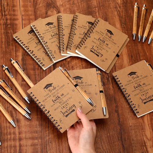 FillTouch 30 Sets 2026 Graduation Gifts Inspirational Spiral Journal with Motivational Pen Graduate Kraft Notebooks Ballpoint Pen Class of 2026 Gifts for College Graduate by FillTouch - Used condition - Image 5