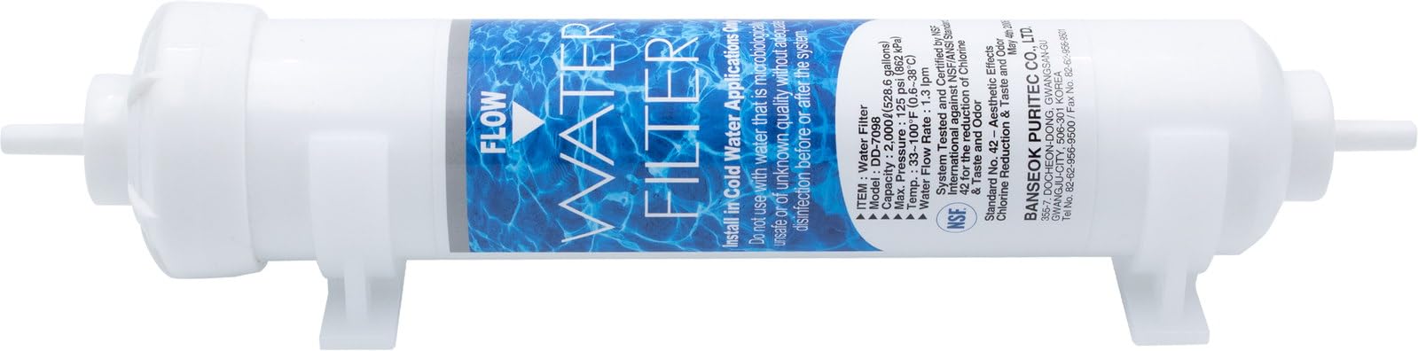 2 Stück Daewoo Ersatz Wasserfilter DD-7098 für FRN, FRS Serien