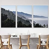 3 Piece Framed Canvas Wall Art Mountain Landscape Canvas Prints Home Artwork Decoration for Living Room,Bedroom - 16
