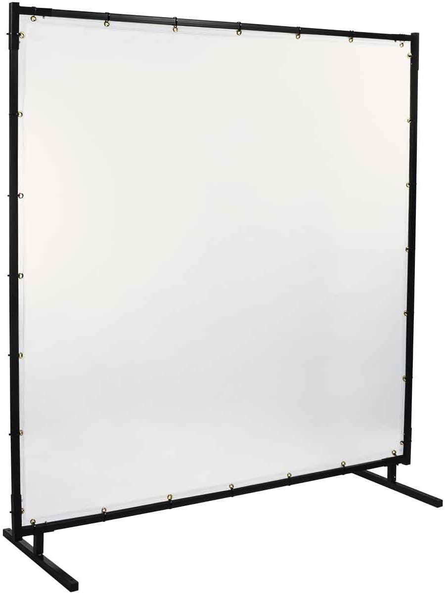 Steiner 539HD-6X8 Protect-O-Screen HD Welding Screen with 16 Mil Vinyl Curtain, Clear, 6' x 8'