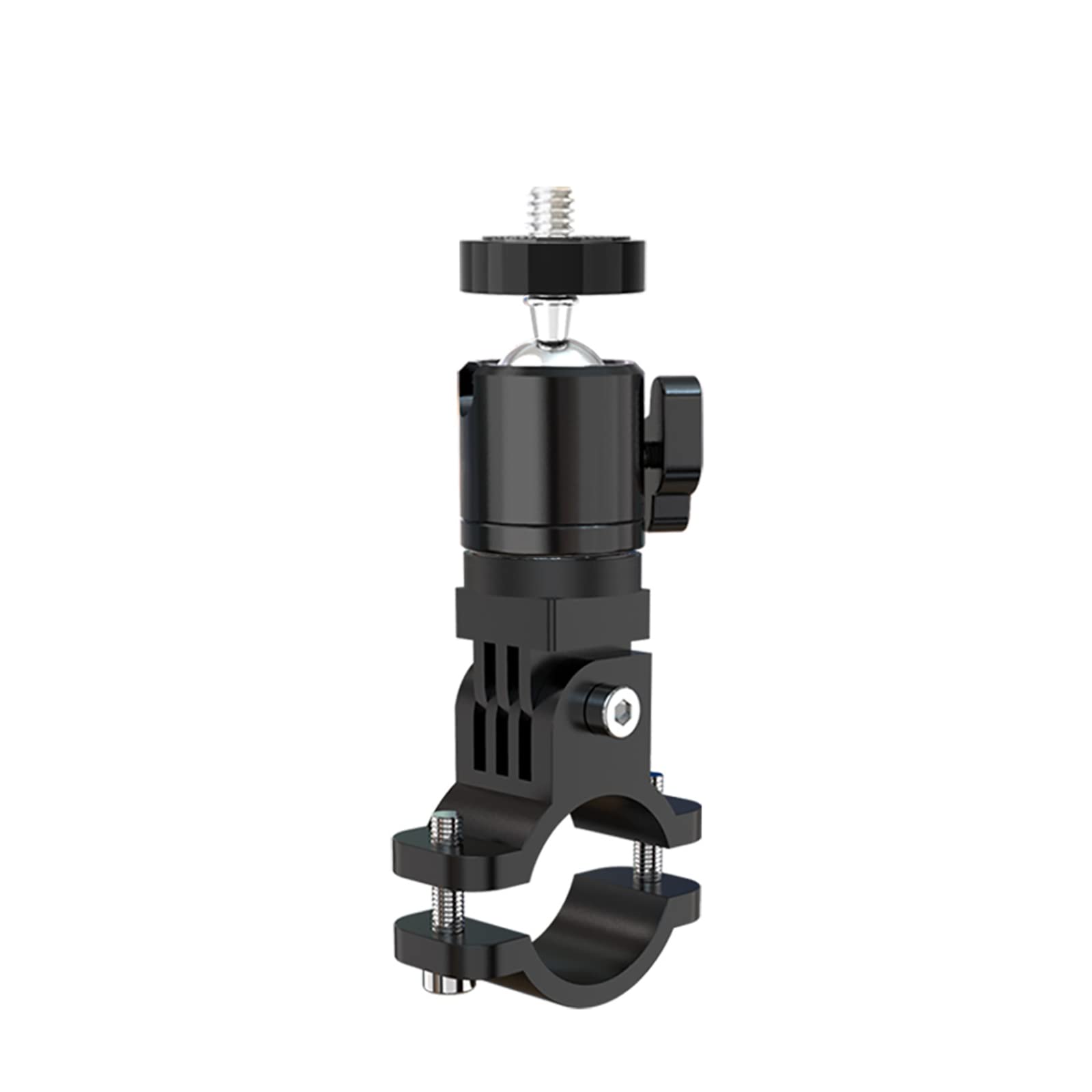 Pince de fixation pour caméra d'action 360° - Double rotule - Pour guidon de moto - Pince pour