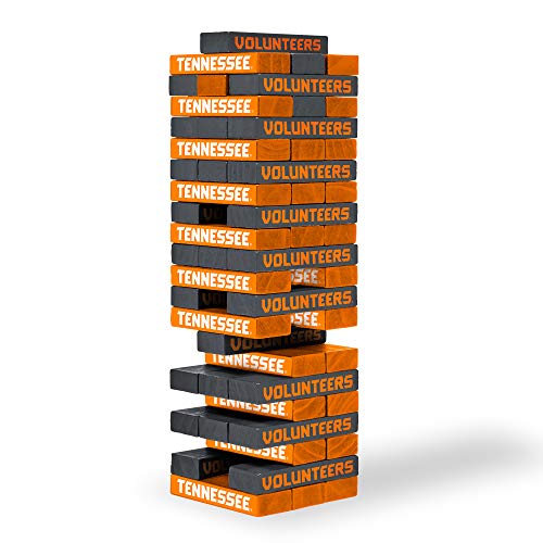 Image of Wild Sports NCAA Pro Football Tabletop Stackers Block Game for College Football Fan, Dorm Game, Tailgate