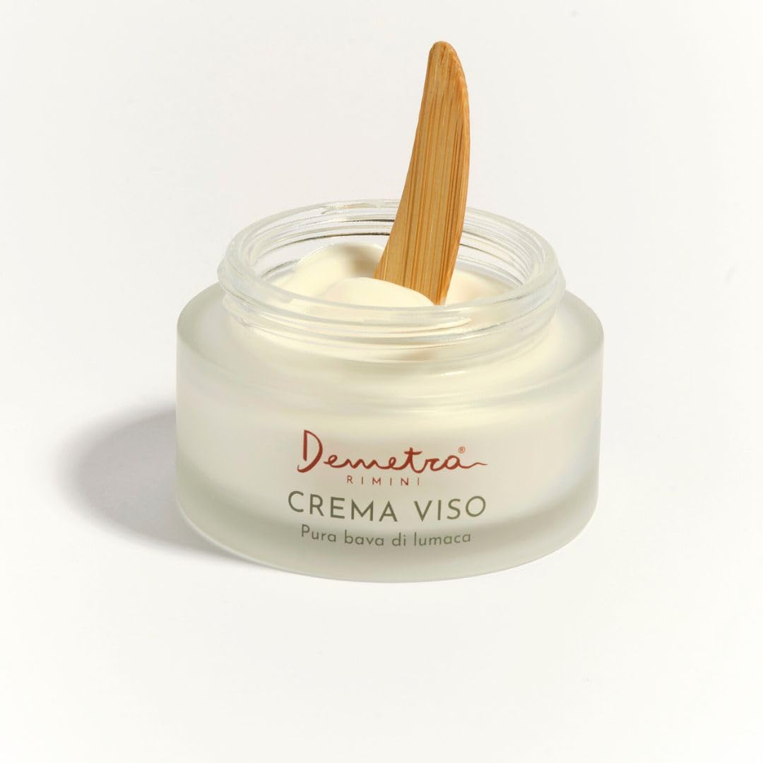 Demetra Crème Visage Régénérante à la Bave d’Escargot 85%, Acide Hyaluronique, Cassis Bio, Collagène et Élastine hydrolysés – 50 ml