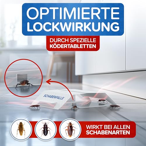 Patronus Schabenfalle [9X] mit effektiven & giftfreien Ködertabletten – Ansicht 3