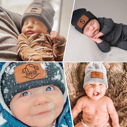 Embroidered Name Newborn Beanie Hat, Custom Warm Newborn Hats, Personalized Knit Hats for Adualt2