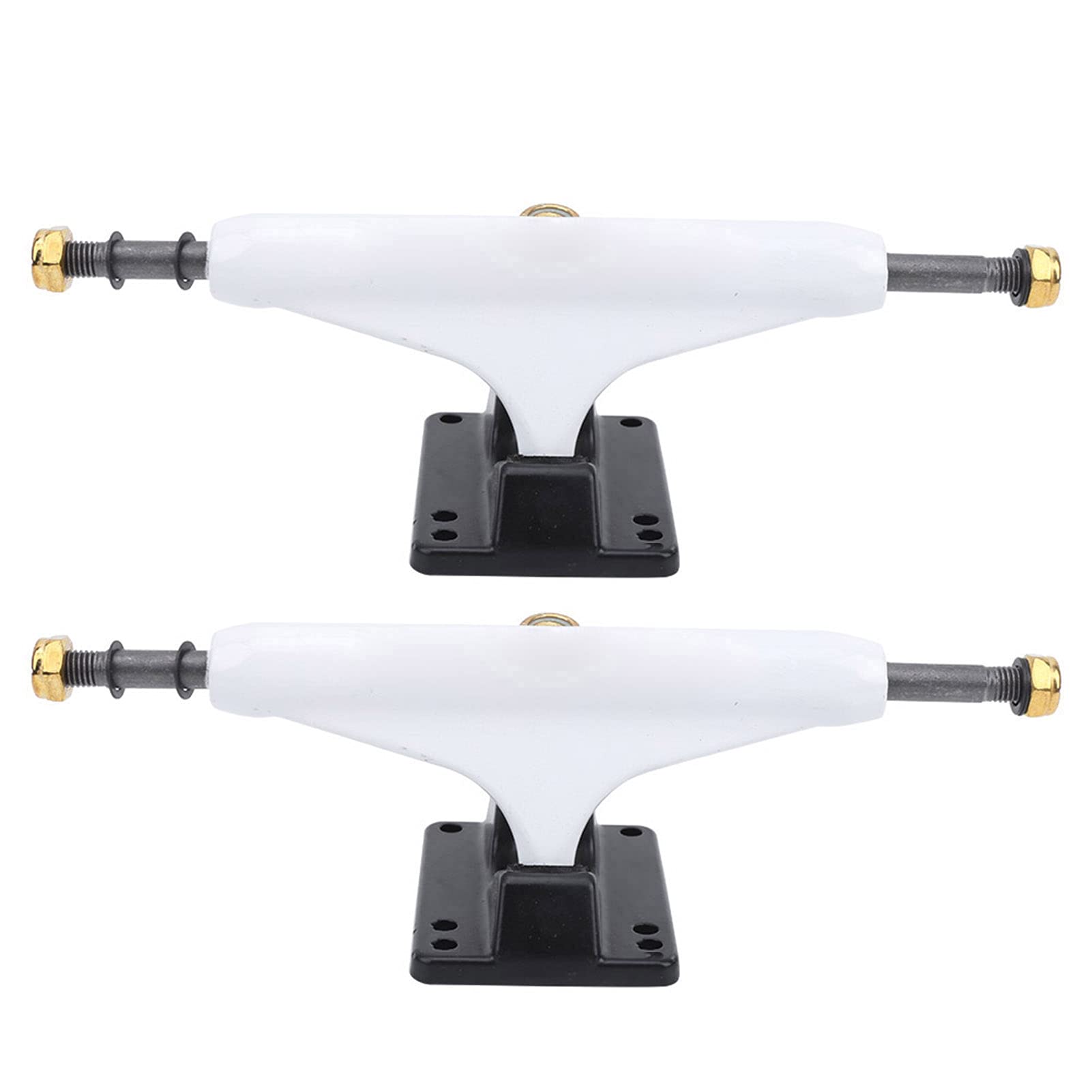 VGEBY Lot de 2 trucks de skateboard professionnels en érable - Design intégré - Support de roue de rechange - Outil parfait pour les sports de plein air