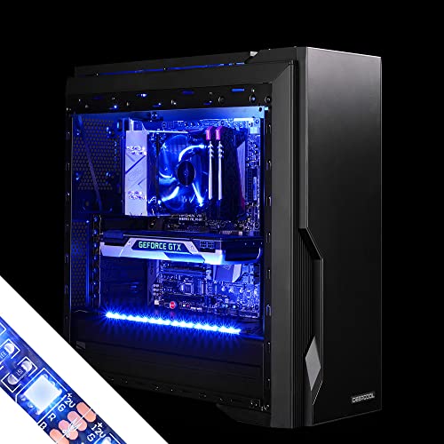 Tira de LED RGB para PC 4 piezas 50 LEDs 12V 4-Pin 79 cm miniatura 5