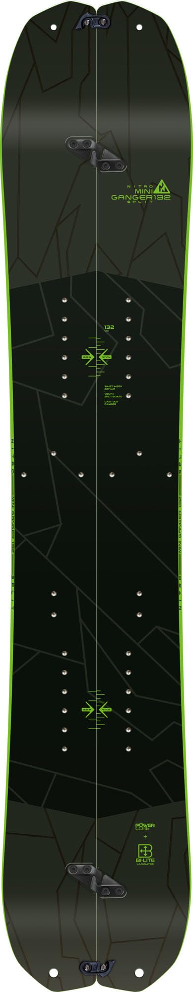 Nitro Snowboards Unisex Jugend MINIGANGER BRD ´23, Allmountainboard, Directional Splitboard, Cam-Out Camber, All-Terrain