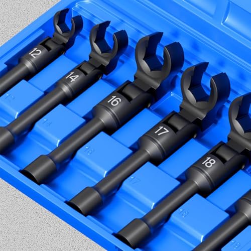 Clés à douille à tête flexible long manche pour écrous inaccessibles - 7