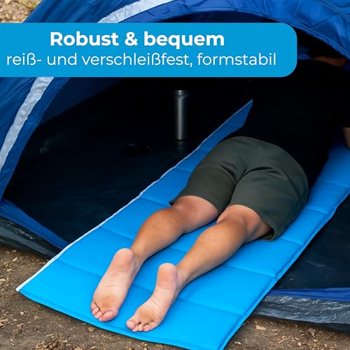 StarK 4in1 Strandmatte Wasserhängematte für Pool und Strand -Faltbare Camping Isomatte 190cm 60cm-Gepolsterte Auflage für Gartenliege -Bequeme Sonnenliegen Auflage-Strandliege (SkyBlue)