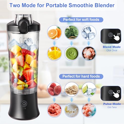 Small Personal Blender for Smoothies and Protein Shakes, 600ml Kitchen Shaker for Home Gym