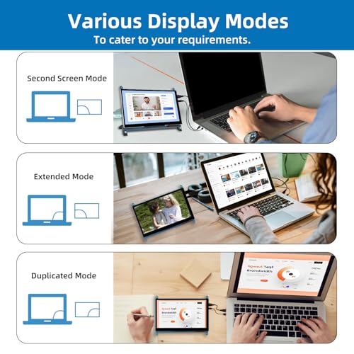 Image of 7 Inch LCD Touch Screen, 1024x600 IPS Display with Stand, HDMI Portable Monitor for Raspberry Pi 5 /4B /3B+ /3B /B+ /Zero /400, BB Black, Windows 10 8 7, Free Driver