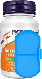 Porta Cápsulas Comprimido + S.e.r.r.a.p.e.p.t.a.s.e 60K.Us 60 Cápsulas Importado - Produto em review com 0 estrelas e 0 avaliações