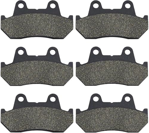 Hivernoi Pastillas freno motocicletas Pastillas de freno para motocicletas CBX750F, CBX1000, CB750F, CBX 750F, 1000, CB 750 F y CBX-1000(3pairs)