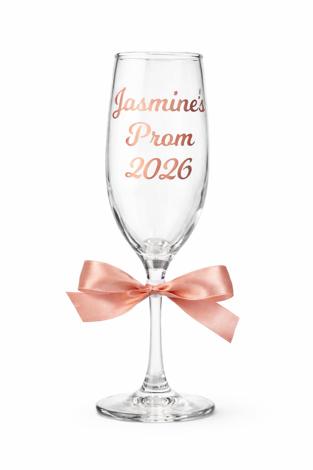 Giggles Glitter Gifts Personalised Champagne Flutes, Prom Glasses, Bridesmaid Wedding Hen Party Glass
