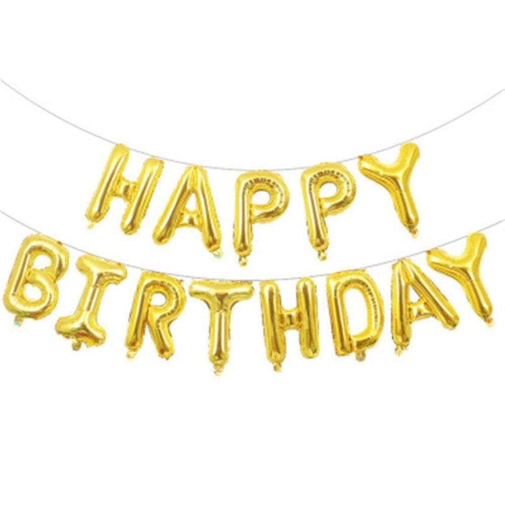 SELLA Donuts Lollipop Pizza Matcha Ice Cream Happy Birthday Party Wedding Balloons Decoration Candy Doughnut Foil Helium Baloon,1pc Gold