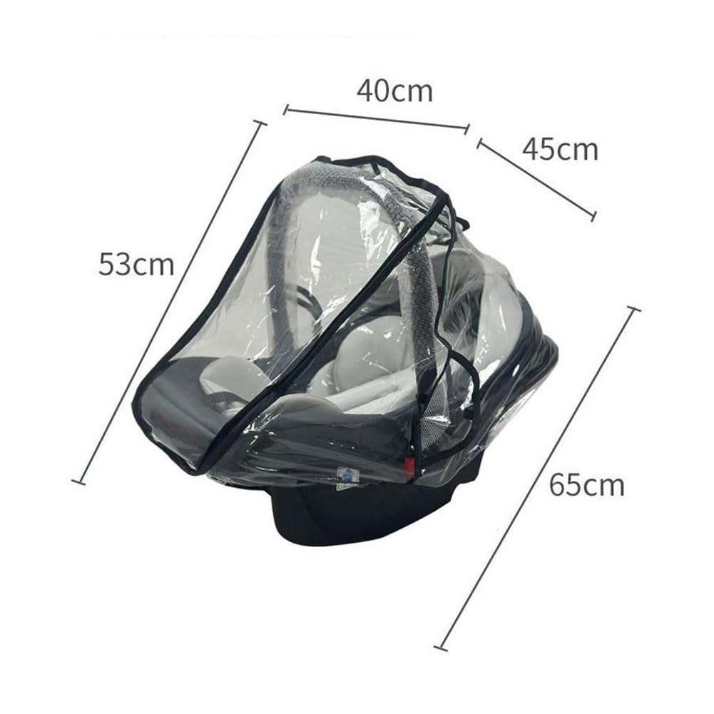 Burbuja Lluvia Universal Capazo, Protector de Lluvia para Silla de Coche de Bebé, Protector Lluvia Carro Bebe Universal, Protector de Lluvia Universal para Capazo