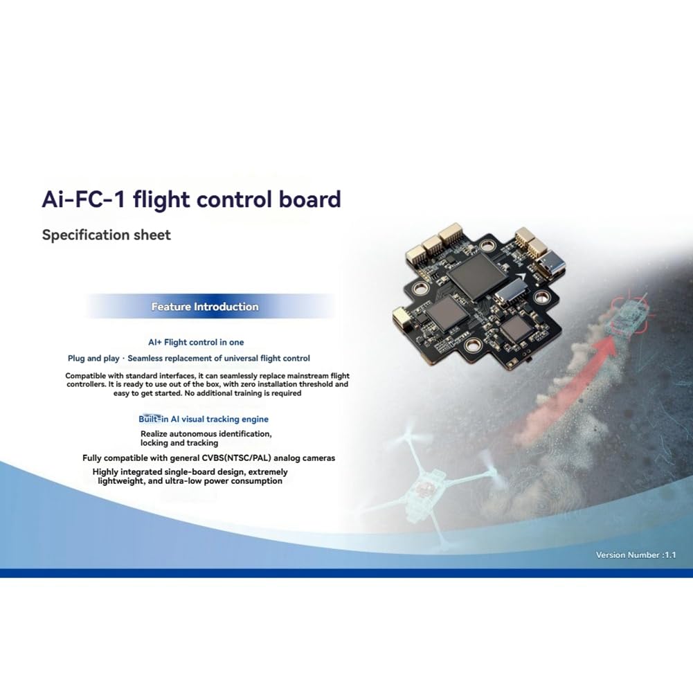 AI-Visuelle Verfolgungs-Engine Eingebautes PX4-Firmware AI-Flugcontroller für 5-10 Quadrokopter-Drohnen 4-8S LiPo