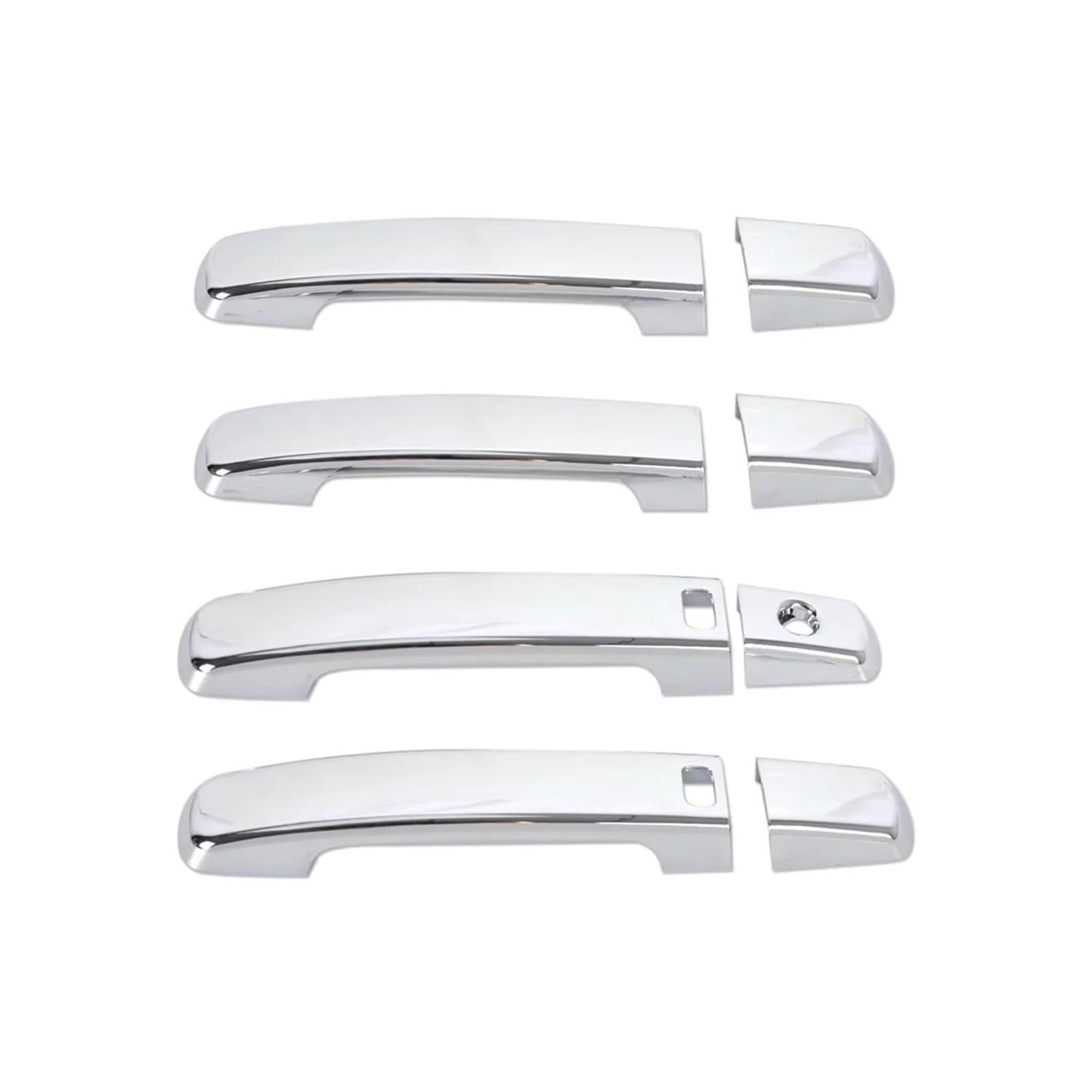 Dspolimv One Color Outer Door Handle Cap Compatible With Nissan For Sentra 2007-2011 For Frontier 2005-2008 For Quest 2004-2009 Car Chrome Handle Cover With For Smart Key