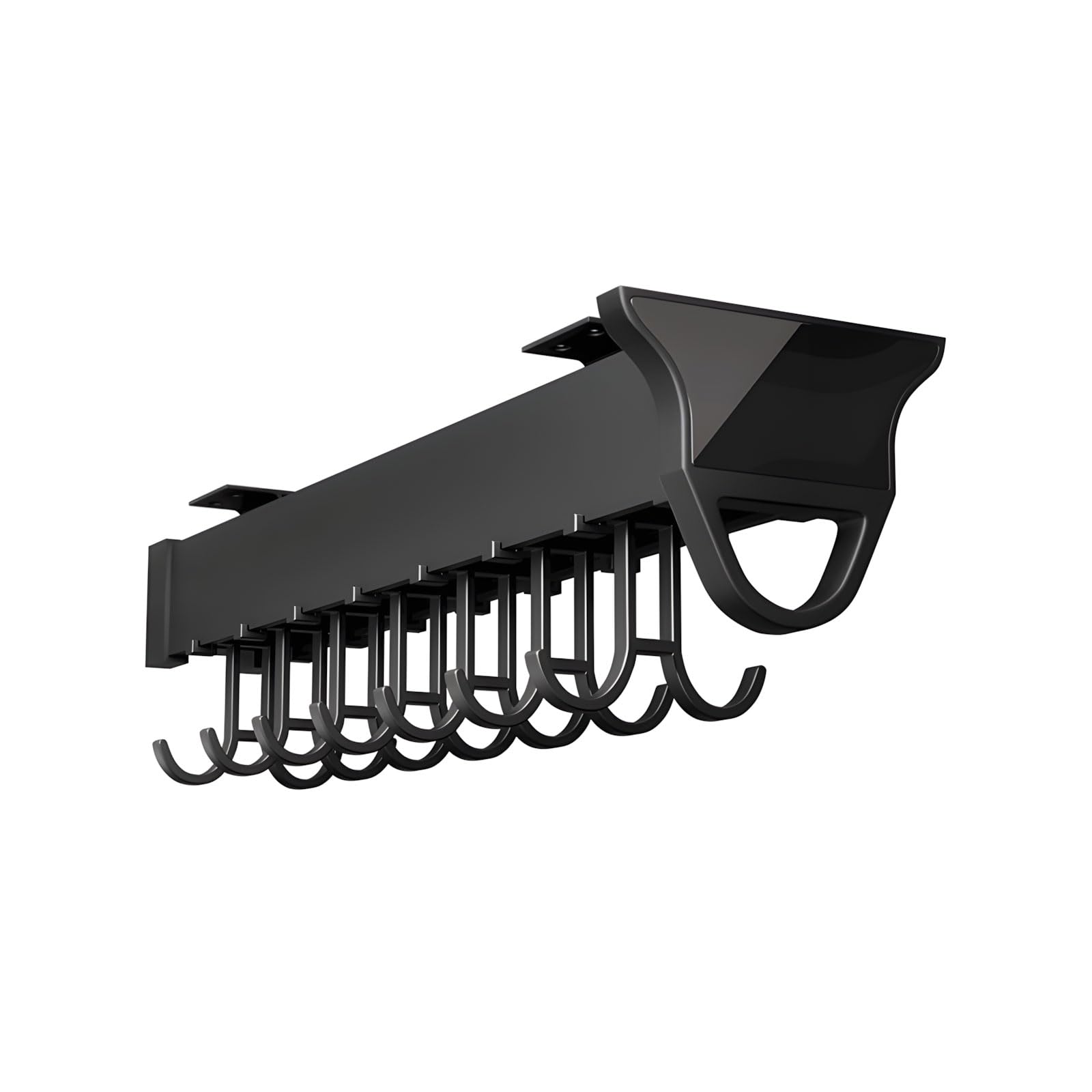 Pangboer C Multipurpose Extendable Lothes Hanger With Aluminum Frame Space Efficient For Apartments Quiet Sliding Lothes Track