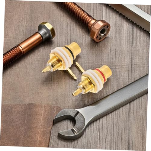 20 conectores de horquilla de audio de aleación de zinc para cable 5