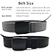 WYuZe Mens Nylon Web Belt No Metal Nickel-Free Military Tactical Hiking Belt (Black+Gray, waist-below 42