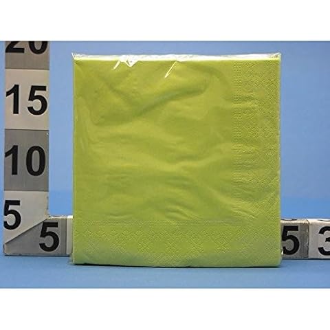 Paper napkins, square Disposable 33 X 33 cm X 2-Ply Light Green Cover